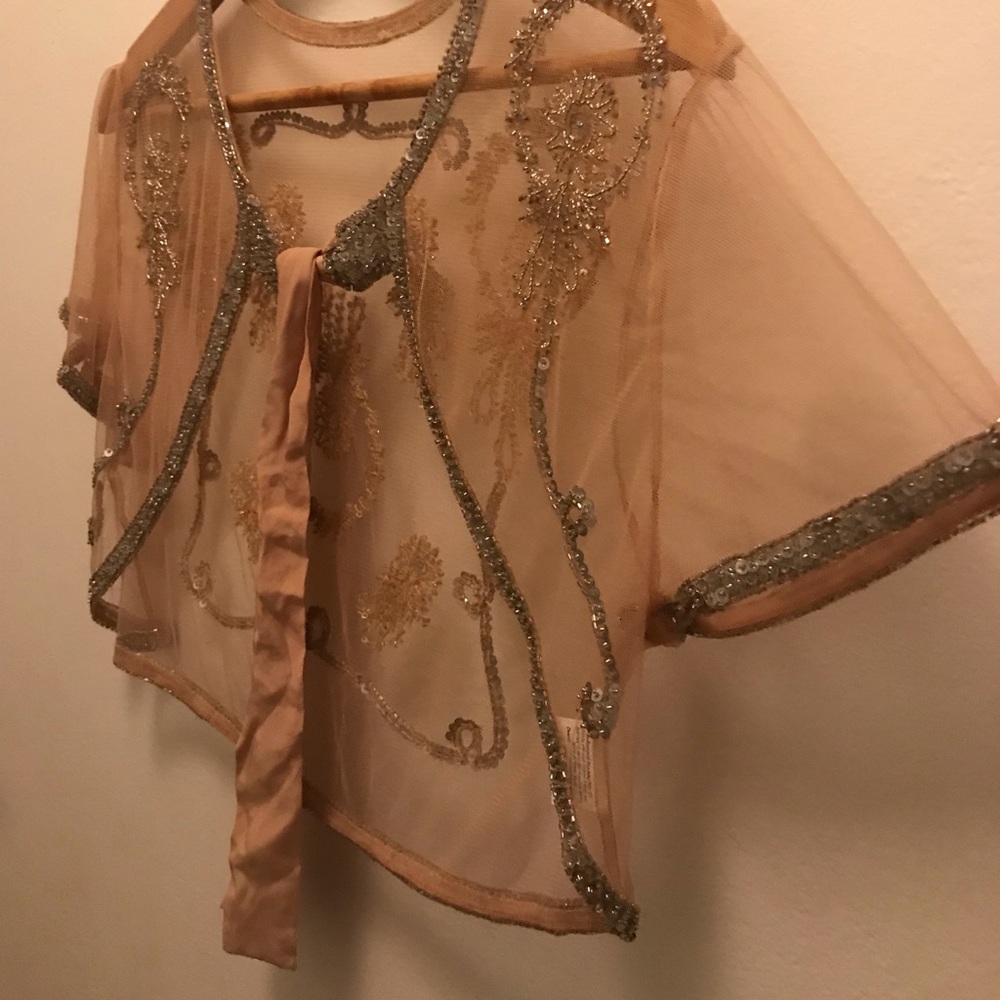 Silk Beaded Bolero - Picture 4 of 11